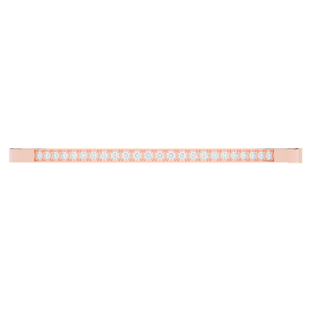 0.90CT.TW ROUND LAB DIAMOND BANGLE - Nazarelle
