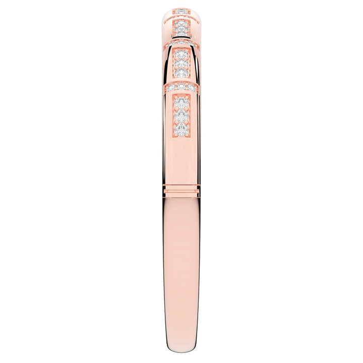 1.25CT.TW ROUND LAB DIAMOND BANGLE - Nazarelle