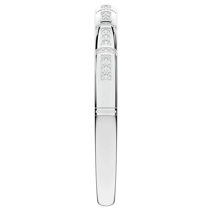 1.25CT.TW ROUND LAB DIAMOND BANGLE - Nazarelle
