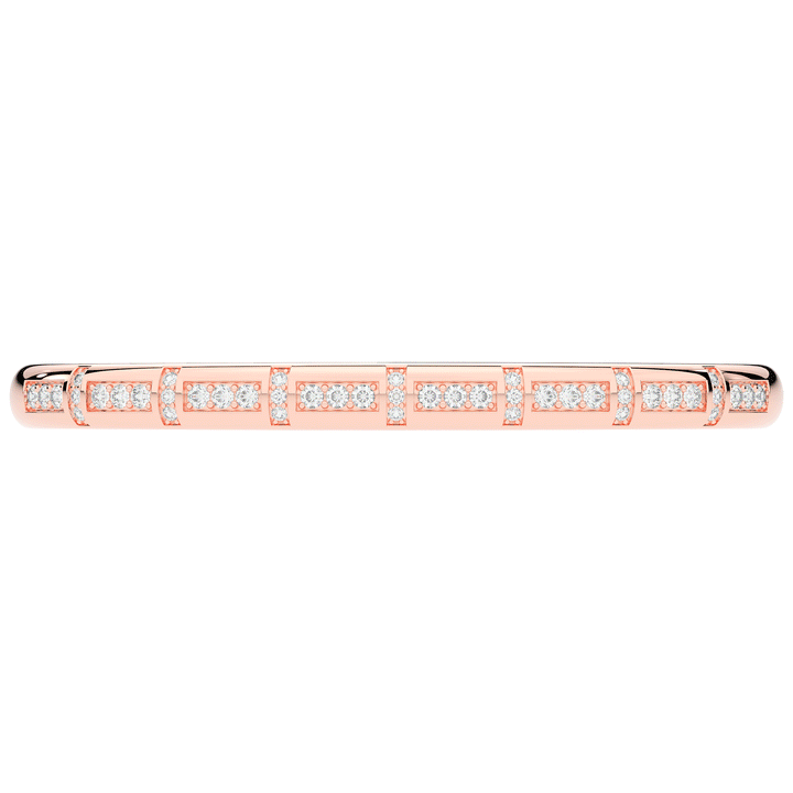 1.25CT.TW ROUND LAB DIAMOND BANGLE - Nazarelle