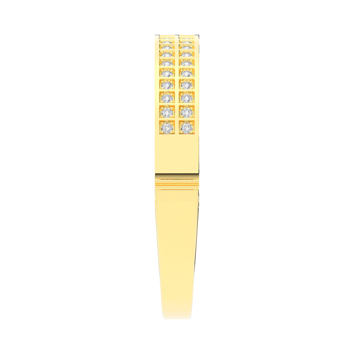 2.00CT.TW ROUND LAB TWO ROW DIAMOND BANGLE - Nazarelle