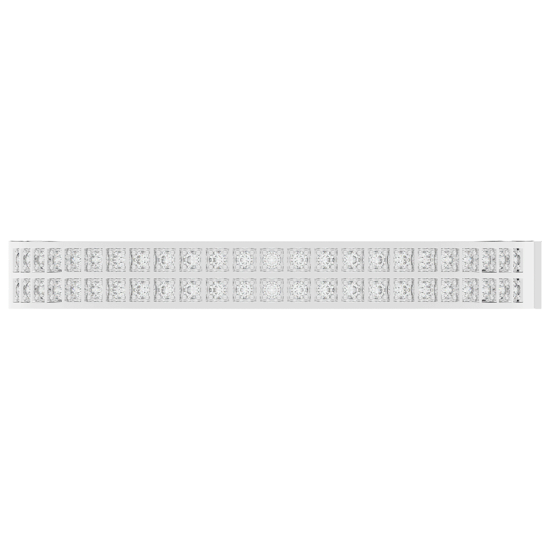 2.00CT.TW ROUND LAB TWO ROW DIAMOND BANGLE - Nazarelle