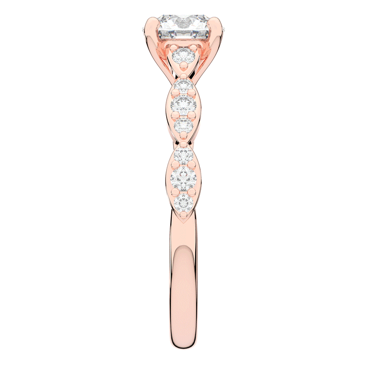 1.20CT.TW ROUND LAB DIAMOND SOLITAIRE ENGAGEMENT RING - Nazarelle