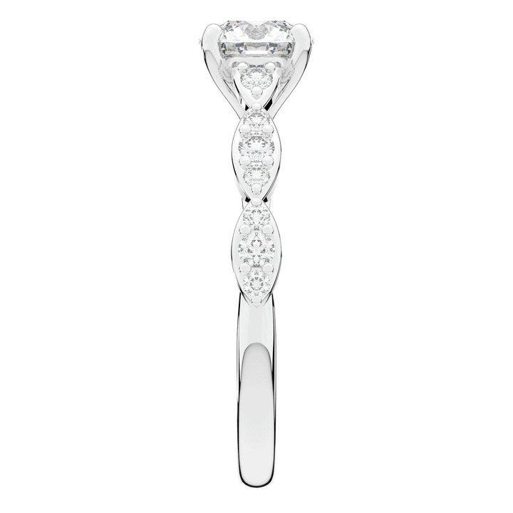 1.20CT.TW ROUND LAB DIAMOND SOLITAIRE ENGAGEMENT RING - Nazarelle
