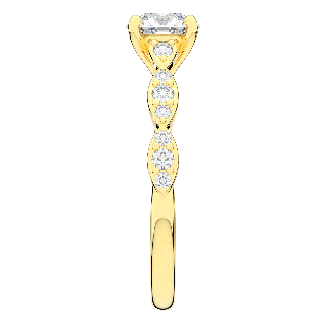 1.20CT.TW ROUND LAB DIAMOND SOLITAIRE ENGAGEMENT RING - Nazarelle