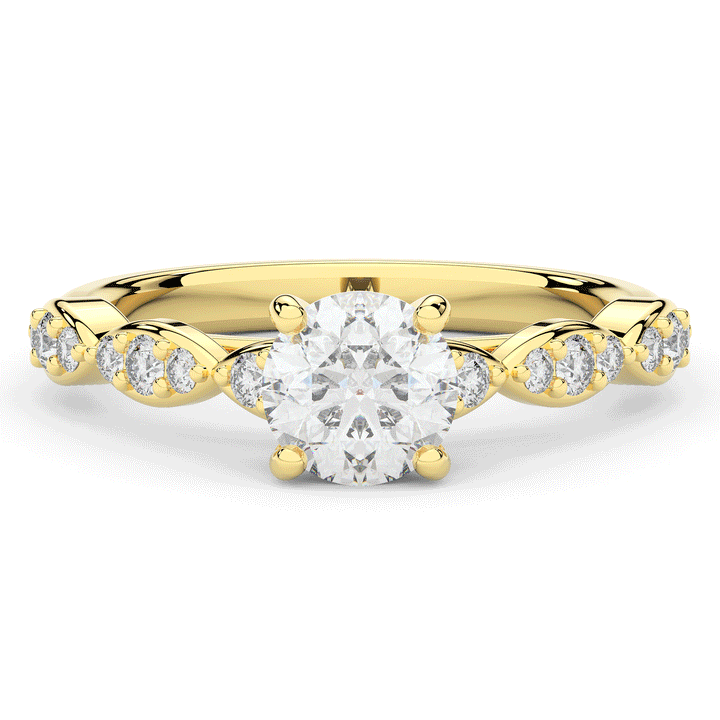 1.20CT.TW ROUND LAB DIAMOND SOLITAIRE ENGAGEMENT RING - Nazarelle