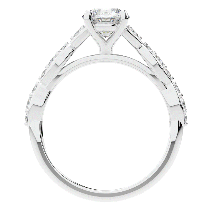 1.20CT.TW ROUND LAB DIAMOND SOLITAIRE ENGAGEMENT RING - Nazarelle