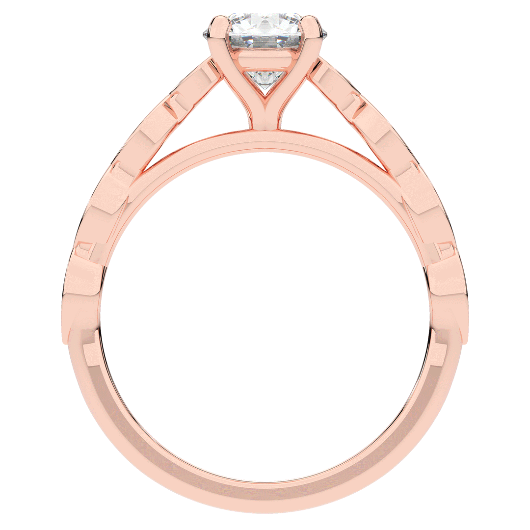 1.15CT.TW ROUND LAB DIAMOND SOLITAIRE ENGAGEMENT RING - Nazarelle