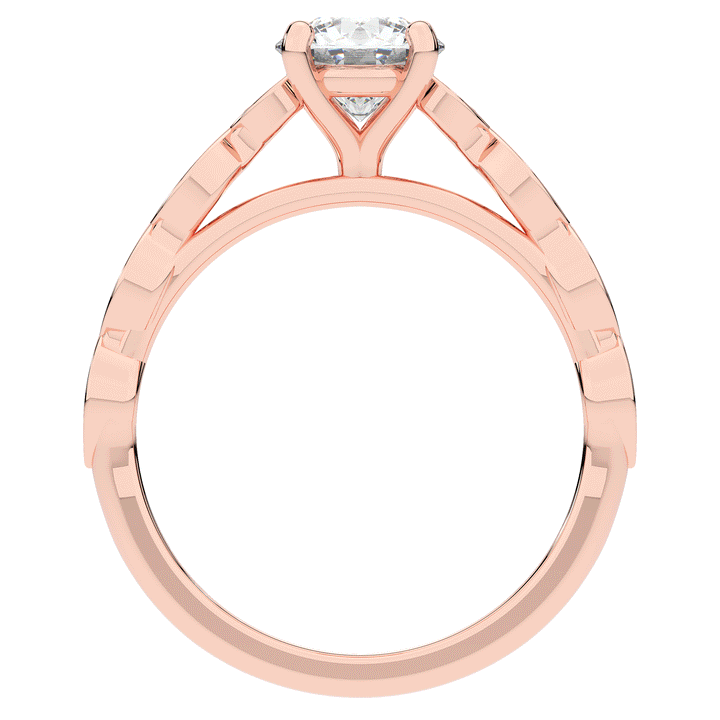 1.15CT.TW ROUND LAB DIAMOND SOLITAIRE ENGAGEMENT RING - Nazarelle