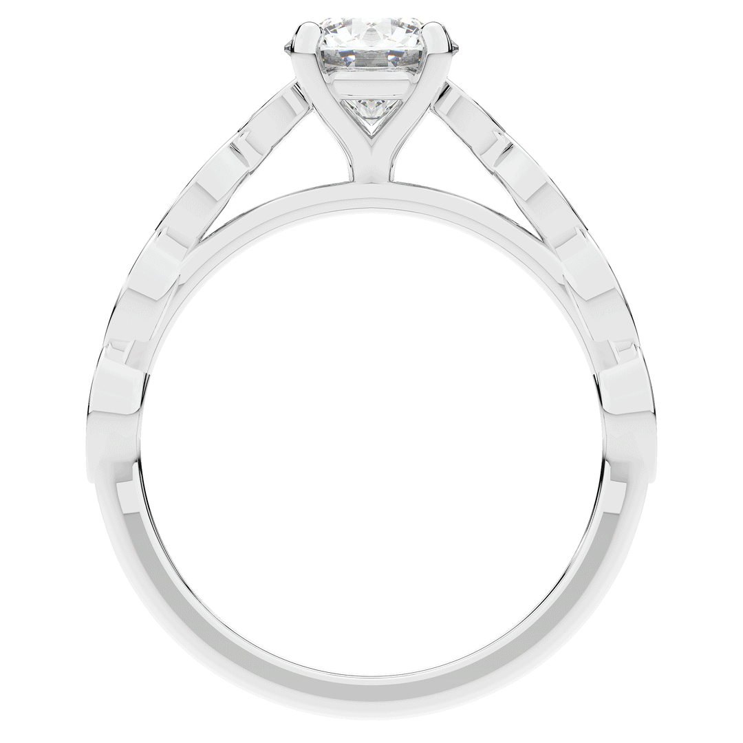1.15CT.TW ROUND LAB DIAMOND SOLITAIRE ENGAGEMENT RING - Nazarelle