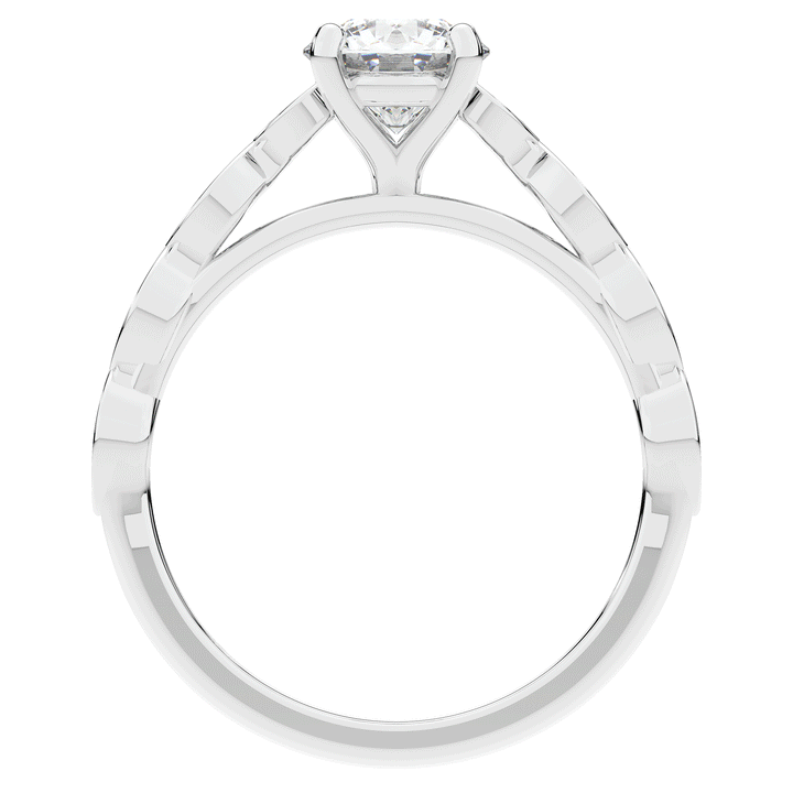 1.15CT.TW ROUND LAB DIAMOND SOLITAIRE ENGAGEMENT RING - Nazarelle