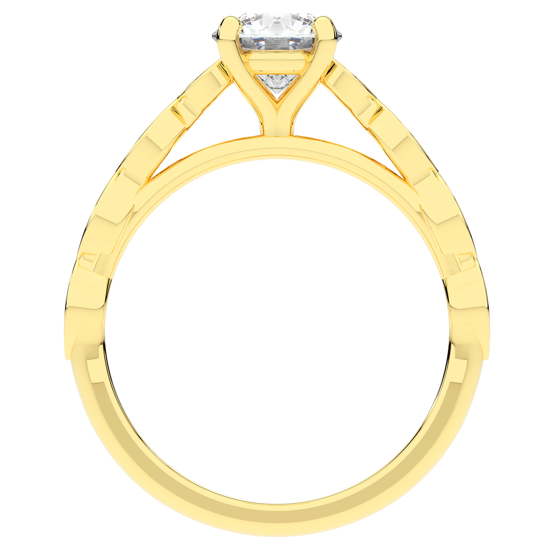 1.15CT.TW ROUND LAB DIAMOND SOLITAIRE ENGAGEMENT RING - Nazarelle