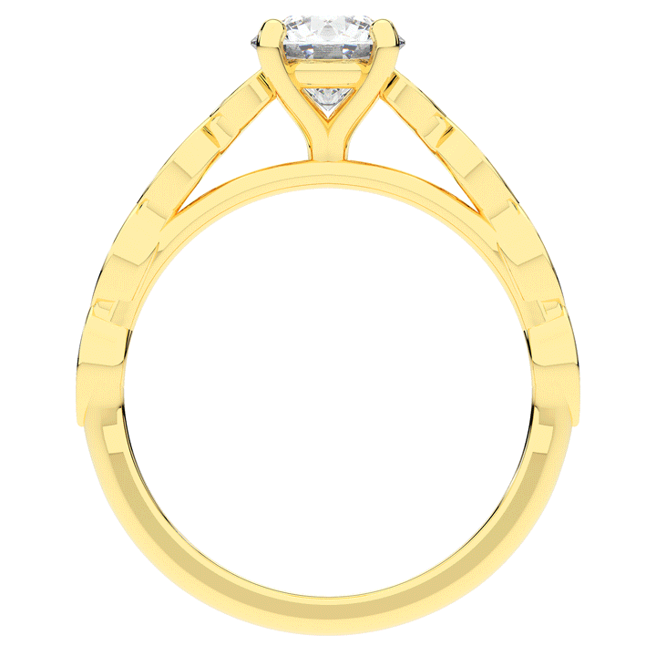 1.15CT.TW ROUND LAB DIAMOND SOLITAIRE ENGAGEMENT RING - Nazarelle