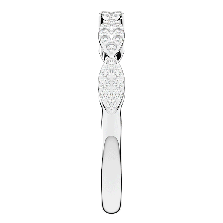 0.15CT.TW ROUND LAB DIAMOND WEDDING BAND - Nazarelle