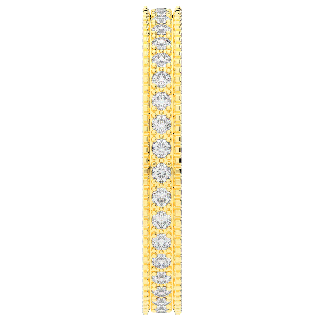 0.25CT.TW ROUND LAB DIAMOND ETERNITY WEDDING BAND - Nazarelle