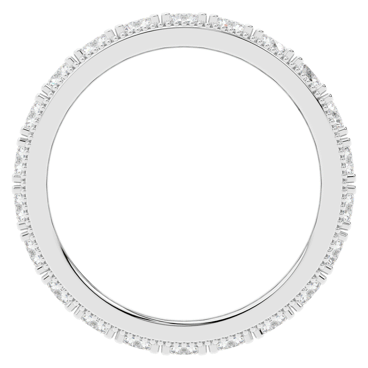5.00CT.TW 3 ROW ROUND LAB DIAMOND ETERNITY WEDDING BAND - Nazarelle