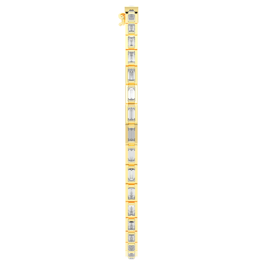 3.40CT.TW ROUND LAB DIAMOND TENNIS BRACELET - Nazarelle