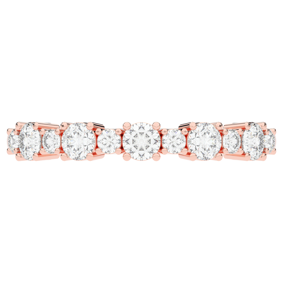 0.50CT.TW ROUND LAB DIAMOND ETERNITY WEDDING BAND - Nazarelle