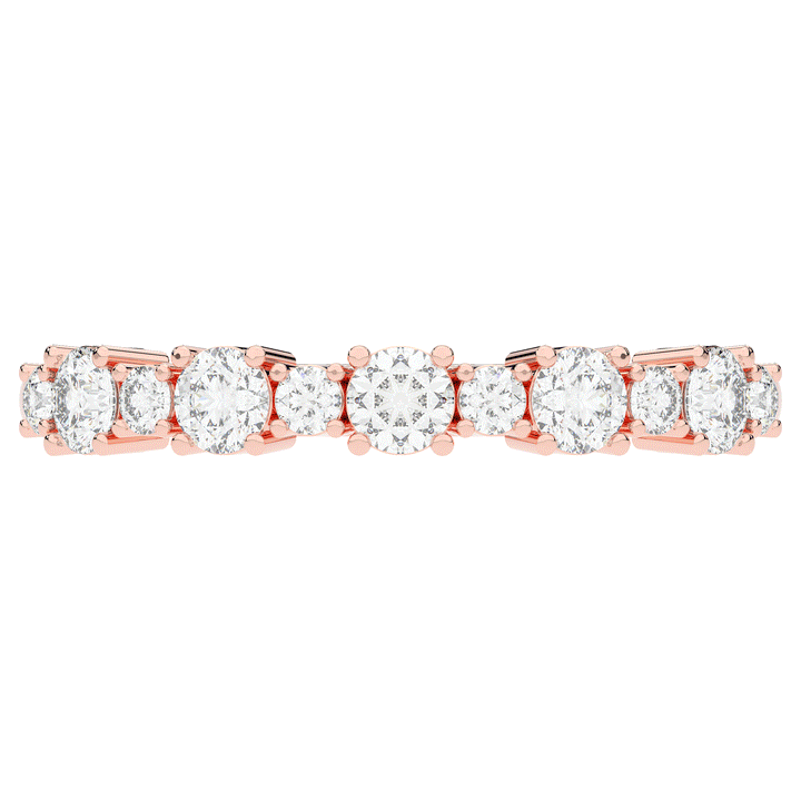 0.50CT.TW ROUND LAB DIAMOND ETERNITY WEDDING BAND - Nazarelle