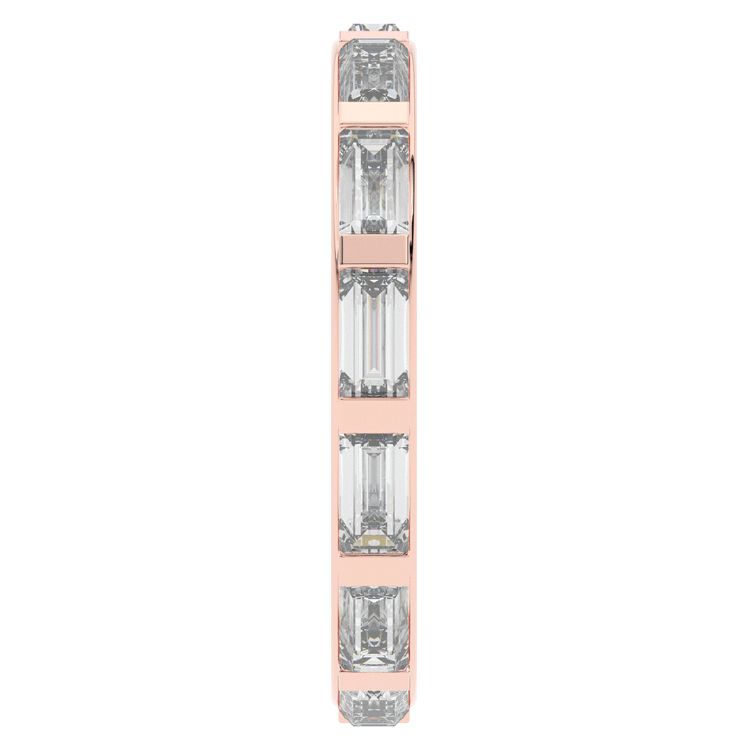 1.30CT.TW BAGUETTE LAB DIAMOND SHARED PRONG ETERNITY WEDDING BAND - Nazarelle