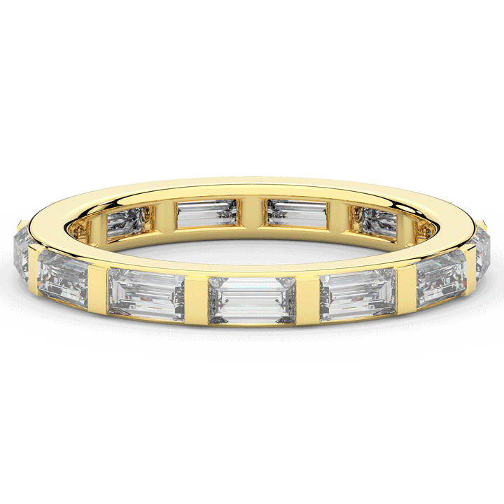 1.30CT.TW BAGUETTE LAB DIAMOND SHARED PRONG ETERNITY WEDDING BAND - Nazarelle