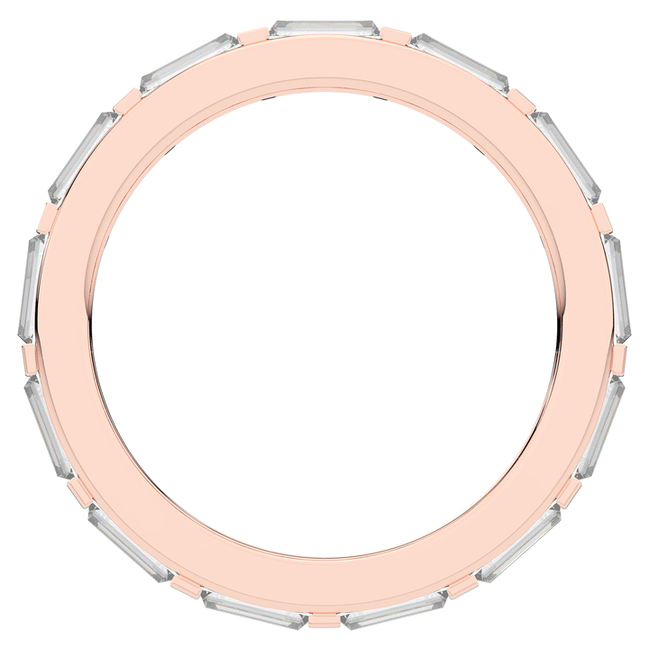 1.30CT.TW BAGUETTE LAB DIAMOND SHARED PRONG ETERNITY WEDDING BAND - Nazarelle