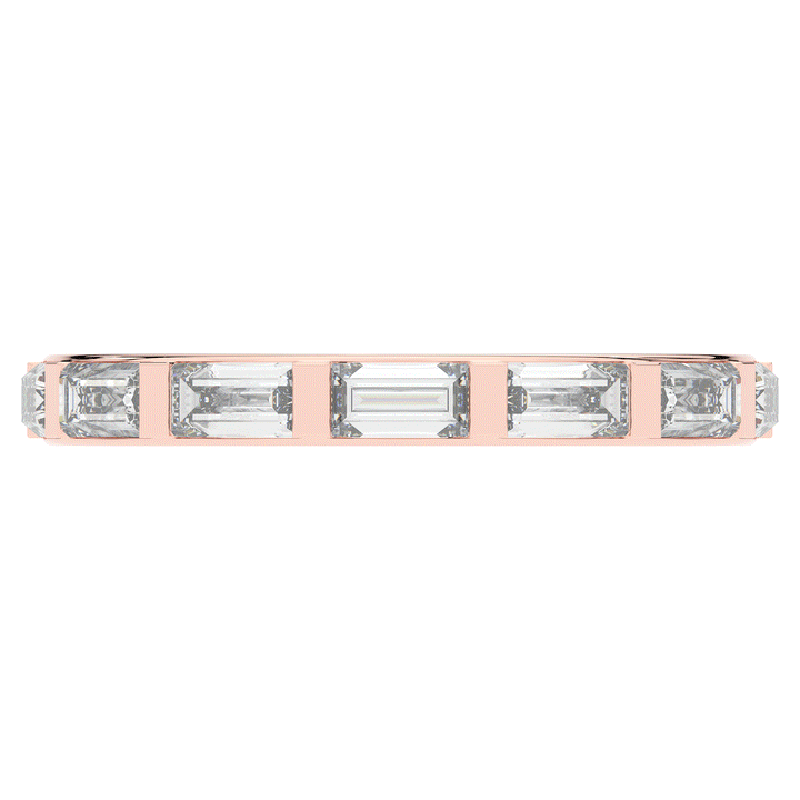 1.30CT.TW BAGUETTE LAB DIAMOND SHARED PRONG ETERNITY WEDDING BAND - Nazarelle