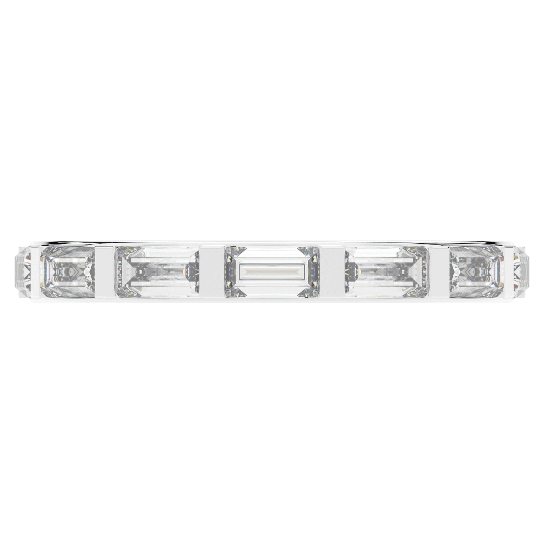 1.30CT.TW BAGUETTE LAB DIAMOND SHARED PRONG ETERNITY WEDDING BAND - Nazarelle