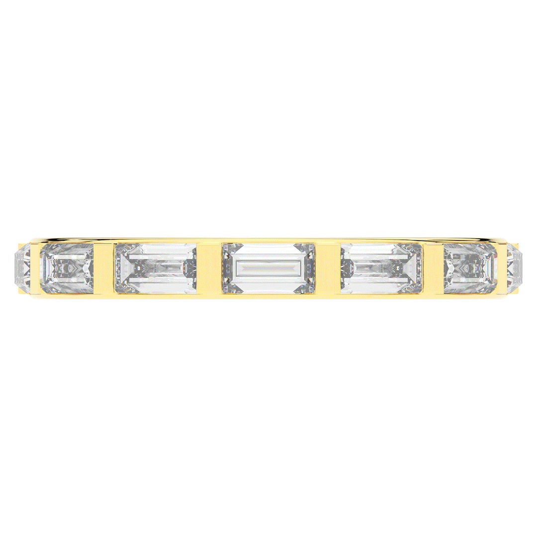 1.30CT.TW BAGUETTE LAB DIAMOND SHARED PRONG ETERNITY WEDDING BAND - Nazarelle