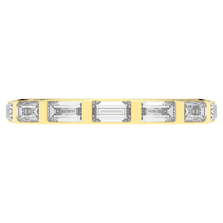 1.30CT.TW BAGUETTE LAB DIAMOND SHARED PRONG ETERNITY WEDDING BAND - Nazarelle