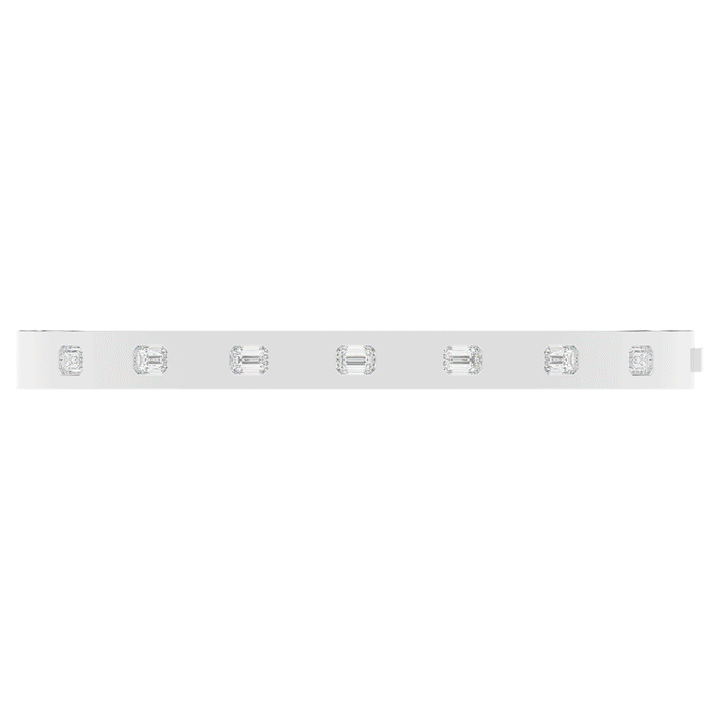 1.25CT.TW ROUND LAB DIAMOND BEZEL SET BANGLE - Nazarelle