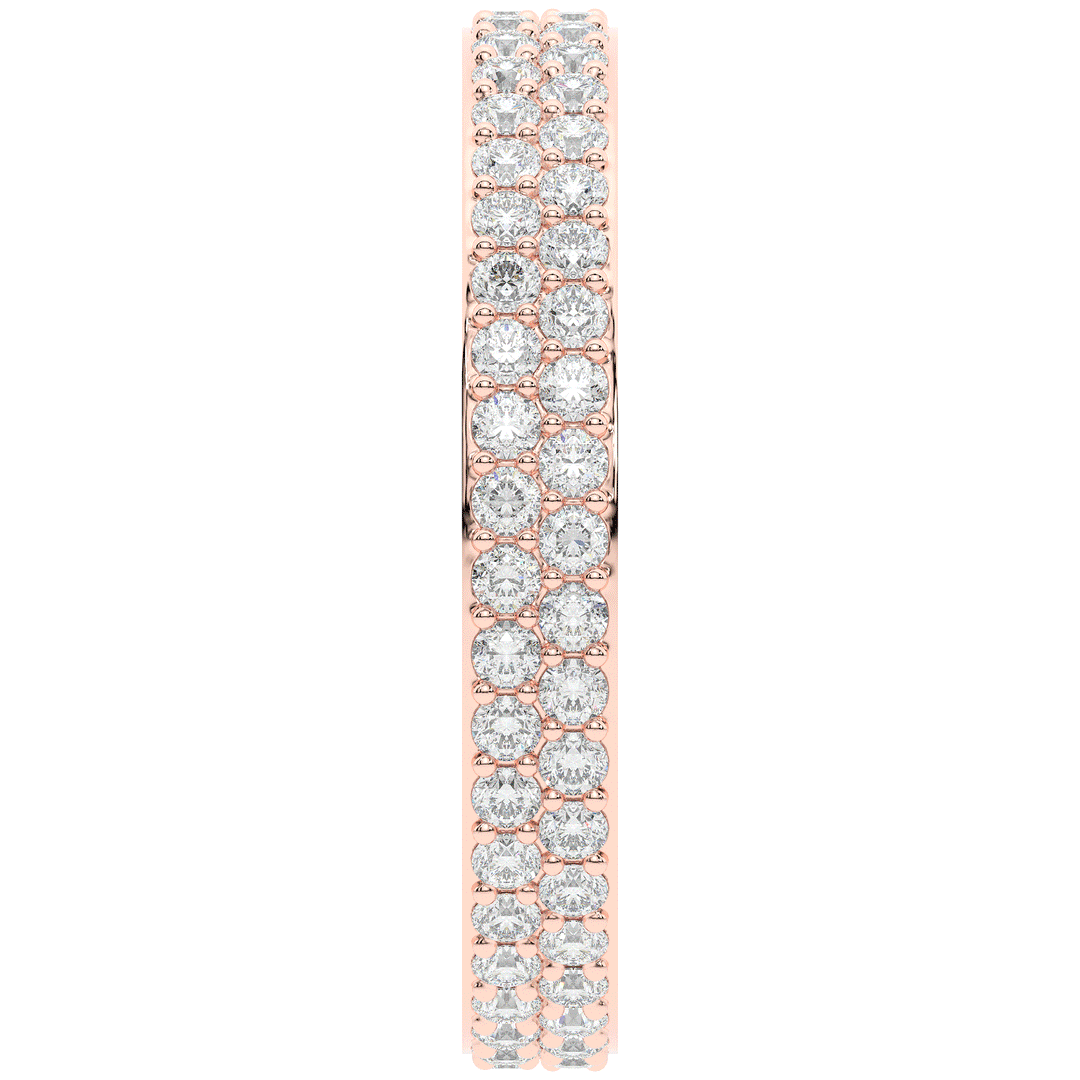 0.65CT.TW LAB DIAMOND DOUBLESTACK WEDDING BAND - Nazarelle