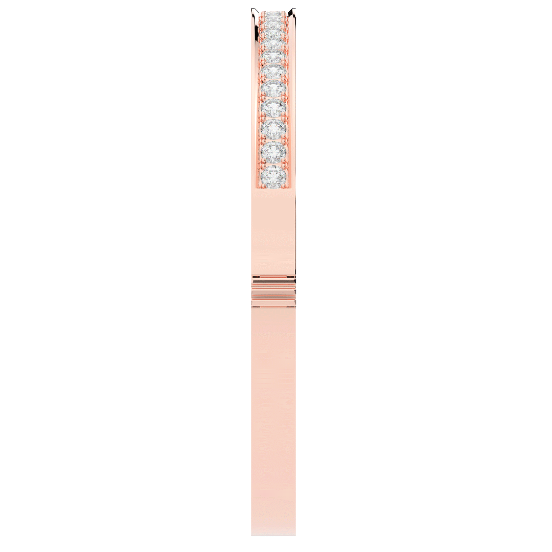 1.25CT.TW ROUND LAB DIAMOND BANGLE - Nazarelle