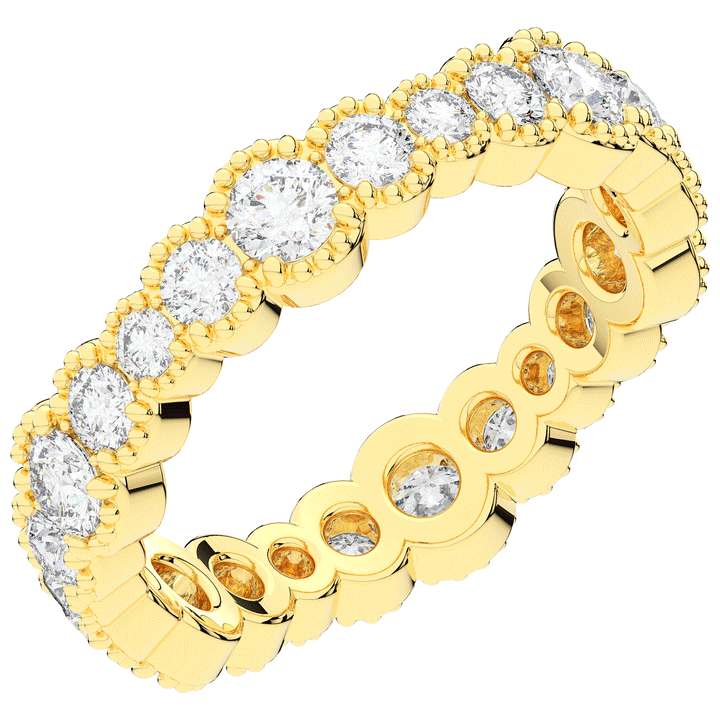 1.60CT.TW ROUND LAB DIAMOND ETERNITY WEDDING BAND - Nazarelle