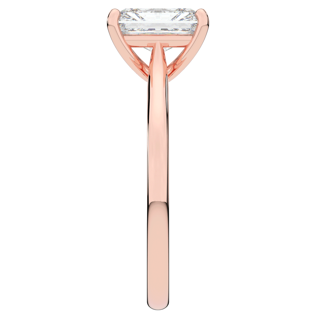 2.00CT RADIANT LAB DIAMOND SOLITAIRE ENGAGEMENT RING - Nazarelle