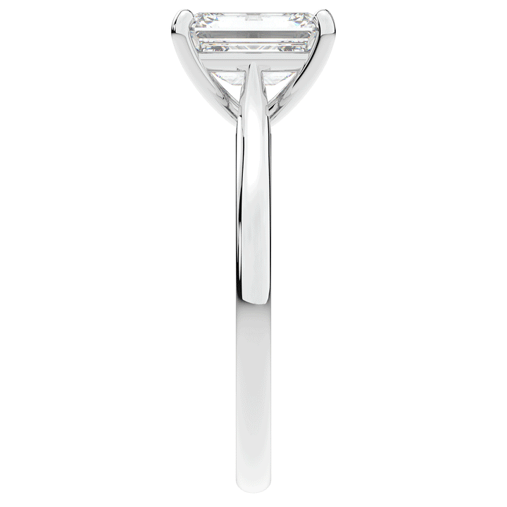 2.00CT.TW EMERALD CUT LAB DIAMOND SOLITAIRE ENGAGEMENT RING - Nazarelle