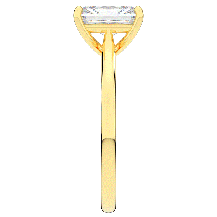 2.00CT RADIANT LAB DIAMOND SOLITAIRE ENGAGEMENT RING - Nazarelle