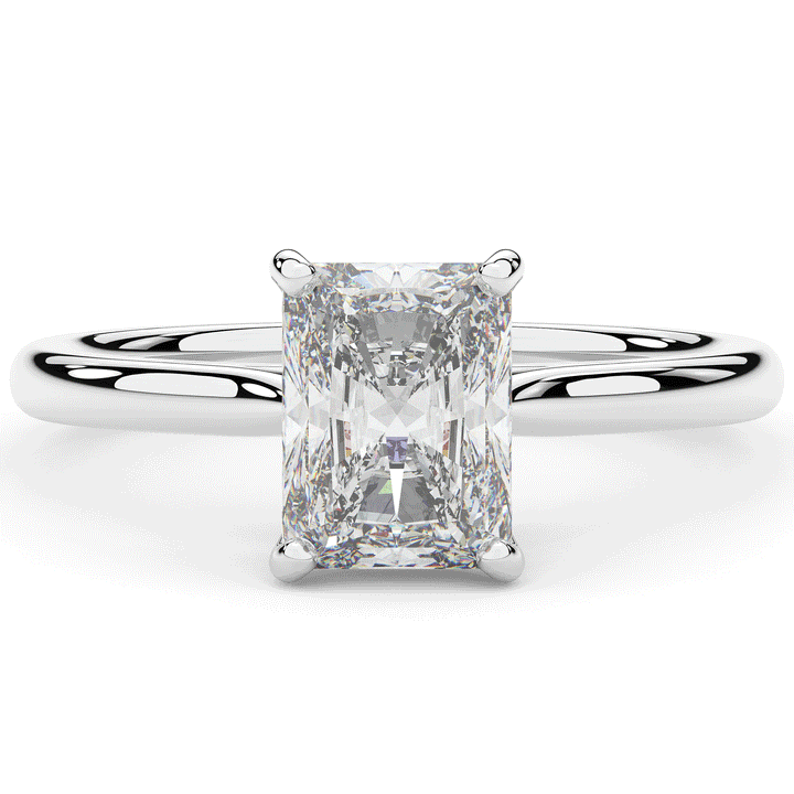 2.00CT RADIANT LAB DIAMOND SOLITAIRE ENGAGEMENT RING - Nazarelle