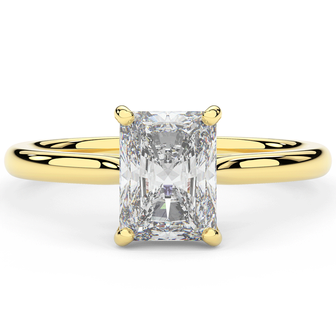 2.00CT RADIANT LAB DIAMOND SOLITAIRE ENGAGEMENT RING - Nazarelle