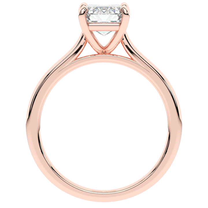 2.00CT.TW EMERALD CUT LAB DIAMOND SOLITAIRE ENGAGEMENT RING - Nazarelle