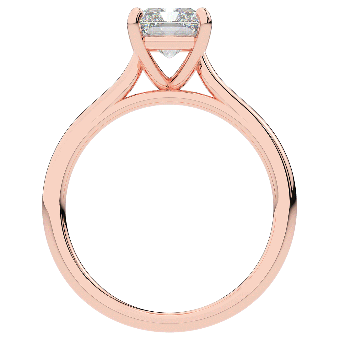 2.00CT RADIANT LAB DIAMOND SOLITAIRE ENGAGEMENT RING - Nazarelle
