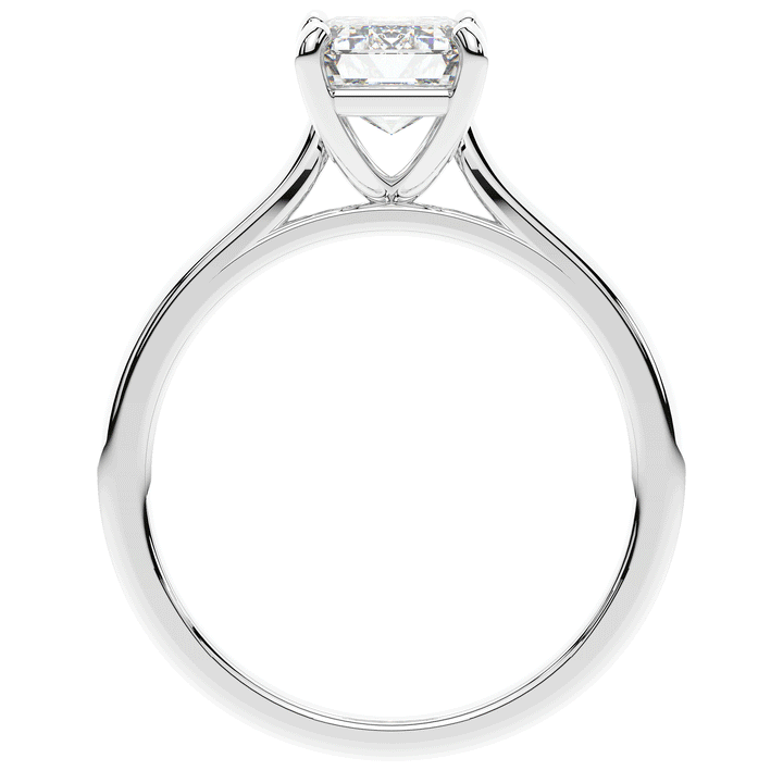 2.00CT.TW EMERALD CUT LAB DIAMOND SOLITAIRE ENGAGEMENT RING - Nazarelle