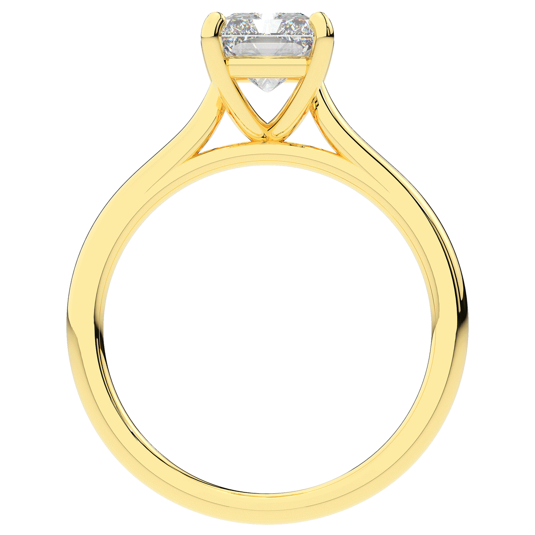 2.00CT RADIANT LAB DIAMOND SOLITAIRE ENGAGEMENT RING - Nazarelle