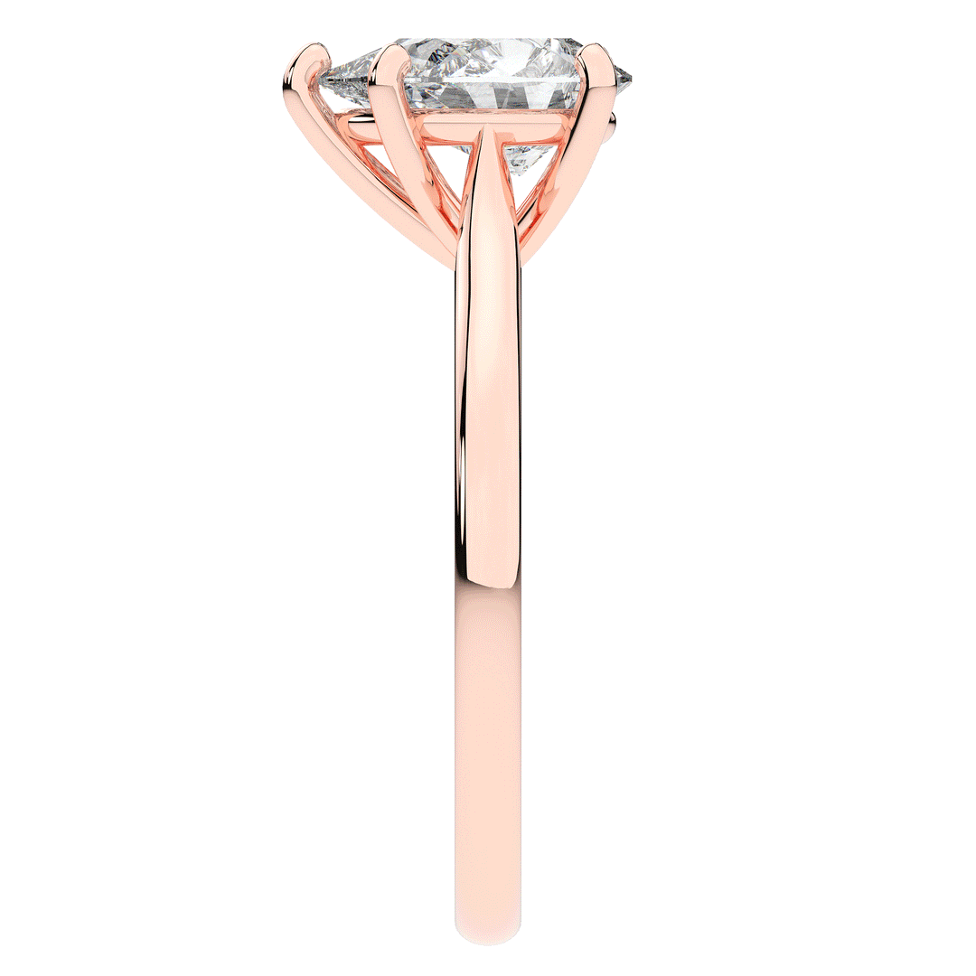 1.00CT.TW PEAR LAB DIAMOND SOLITAIRE ENGAGEMENT RING - Nazarelle