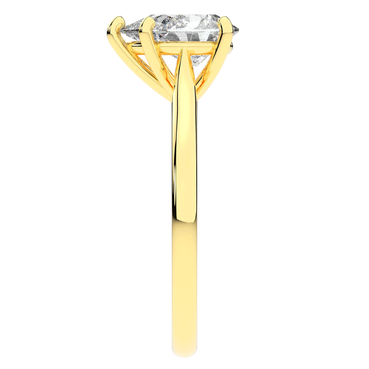 1.00CT.TW PEAR LAB DIAMOND SOLITAIRE ENGAGEMENT RING - Nazarelle