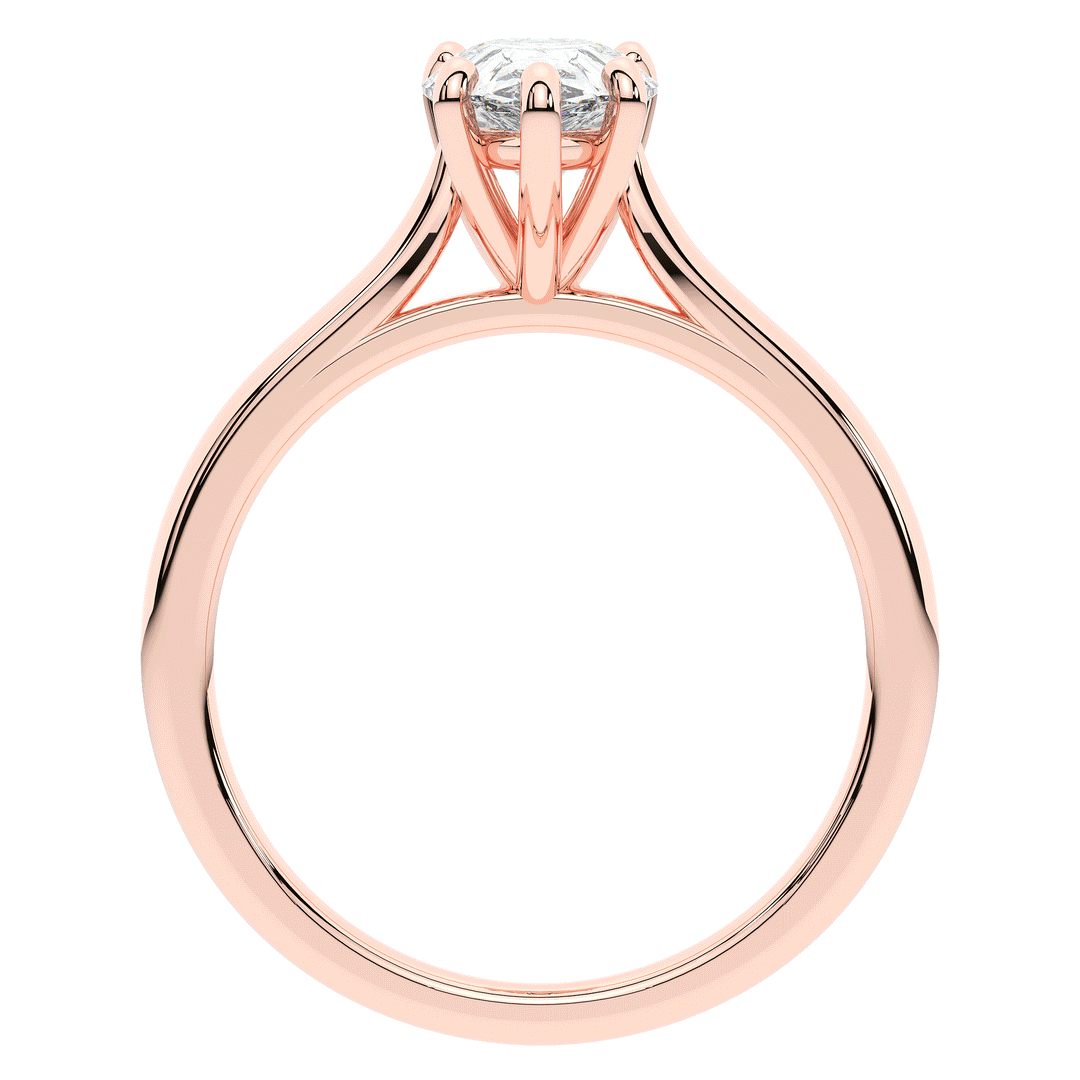1.00CT.TW PEAR LAB DIAMOND SOLITAIRE ENGAGEMENT RING - Nazarelle