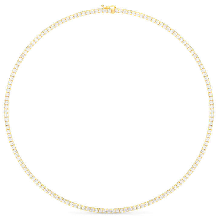 11.00CT.TW ROUND LAB DIAMOND TENNIS NECKLACE - Nazarelle