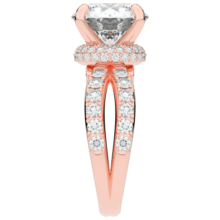 6.25CT.TW ROUND LAB DIAMOND ENGAGEMENT RING - Nazarelle