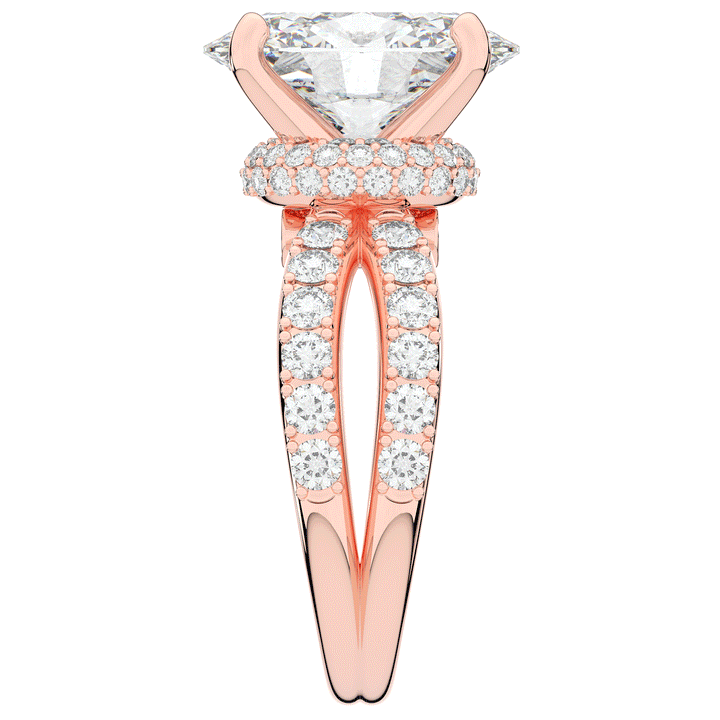 6.25CT.TW OVAL LAB DIAMOND ENGAGEMENT RING