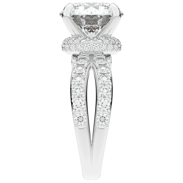 6.25CT.TW ROUND LAB DIAMOND ENGAGEMENT RING - Nazarelle